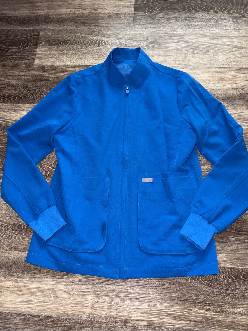 Figs Women's XS Technical Collection Sebina Scrub Jacket Royal Blue #W230W1015